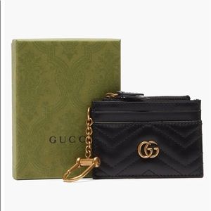 Gucci GG Marmont 2.0 quilted leather keyring wallet